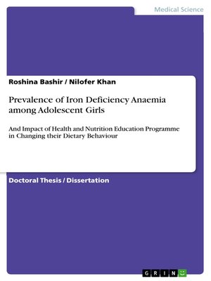 cover image of Prevalence of Iron Deficiency Anaemia among Adolescent Girls